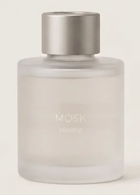 Recharge MOSK neutre, flacon en verre dépoli.